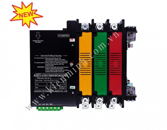 BỘ CHUYỂN ĐỔI NGUỒN TỰ ĐỘNG ATS AIJES W2 125A 2F, 3F, 4F